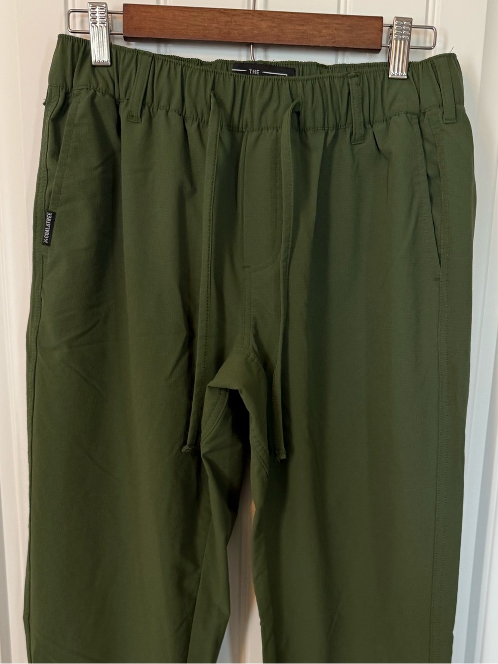 Coalatree Trailhead Adventure Pants Olive Green Ripstop Drawstring Hiking M Reg - Picture 4 of 14